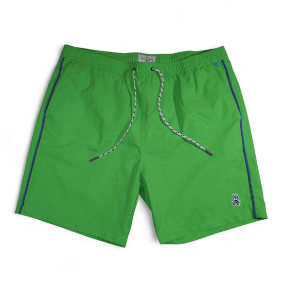 Psycho Bunny Ratcliff Swim Shorts Men's XXL Lime Green - Picture 1 of 10